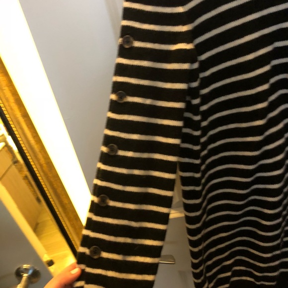 Madewell striped sweater dress navy and white - Picture 2 of 2